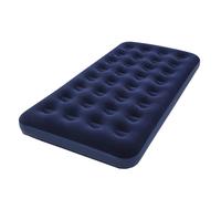Bestway 67001E Flocked Air Bed Twin, Plastic, Polyster, Blue