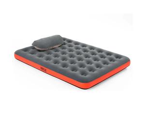 Bestway 67703 Double Roll & Relax 203x183x22 Cm Double Air Bed With Built-in Pump