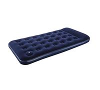 Bestway Inflatable Flocked Airbed Camping Air Mattress with Built-in Foot Pump