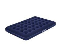 Bestway Double Flocked Airbed Inflatable Home Camping Airbed in Blue Bestway Blue Double