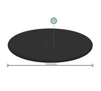 Bestway 8Ft Fast Set Round Pool Cover For Above Ground Pool Black