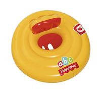 Bestway 93518-18 Swim Safe Triple Ring Baby Seat Round, Yellow-red