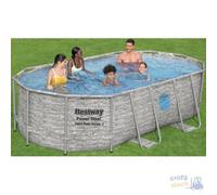 Bestway Above Ground Pool 56714 427x250x100 cm 7250 LT White Plastic