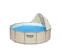 Bestway Above Ground Pool Canopy White Sunshade Swimming Pool Canopy Shade