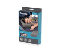 Bestway 16.5" x 10" x 4"/42cm x 26cm x 10cm Flocked Air Camp Pillow