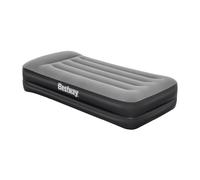 Bestway Airbed Tritech Bicolor Black/Grey, Single Flocked, Integrated Electric Pump and Bag