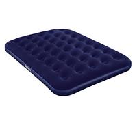 Bestway Airbeds Flocked Quick Inflation Camping Mattress with Electric Pump and Travel Bag, Blue, Double