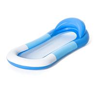 Bestway Aqua Hammock, Pool and Beach Inflatable Float with Head Rest, Lounger for Pool, Blue