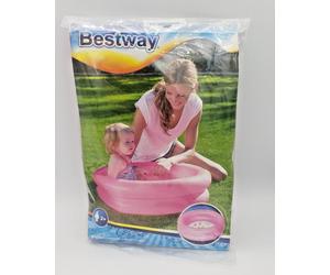 Bestway Baby Paddling Splash Pool 2 Foot Wide approx 61 x 15 cm 2 Ring PINK KIDS