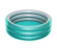 Bestway Big Metallic Kids Pool 3-Ring Green & Silver PVC
