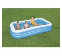Bestway Blue Rectangular Familiy Pool De Luxe- 3.05m x 1.83m x 56cm - blue