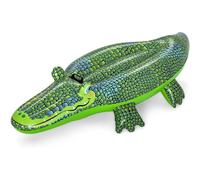 Bestway Buddy Croc Ride On, 5' Kids Inflatable Pool Float with Handles, Beach and Pool Toys for Kids