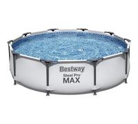 Bestway BW56408GB Steel Pro Max 10ft x 30in Round Pool with Filter Pump - 4,678 L (1,236 gal), Blue