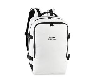 Bestway Cabin Pro Storm Backpack - Laptop Backpack 14 Inch with Organiser, Trolley Loop & Carry Handles - Business & Leisure Backpack for DIN A4 Folders, Hand Luggage Suitable, White, 25x40x20