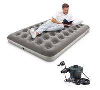 Bestway Camping Double Airbed With Electric Pump, Portable Inflatable Mattress