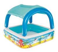 bestway canopy play pool 140x140x114cm in blue