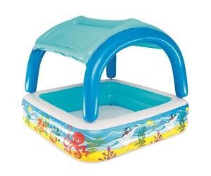 Bestway Canopy Play Pool, Baby Paddling Pool with Sunshade, Inflatable Sunshade