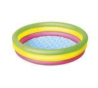 Inflatable 3 Ring Multicoloured Summer Pool