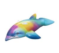 Bestway Dolphin Daydream Kids Ride On Pool Float with Handles, Multicolour Inflatable Water Toy, Bestway Swimming Pool Inflatable 1.73m
