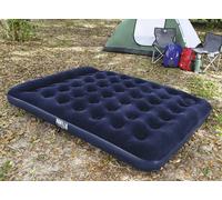 Bestway Inflatable Flocked Airbed Camping Air Mattress with Built-in Foot Pump