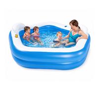 Bestway Family Paddling Pool Inflatable Swimming Pool with Built-in Seats