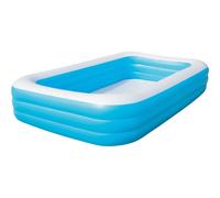 BestWay Family Swimming Paddling Pool Rectangular Inflatable Above Ground 10'X72"X22" Blue BW54009