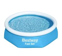 Bestway Fast Set Inflatable Swimming Pool Round Outdoor Above Ground Spa vidaXL