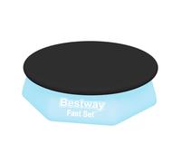 Bestway | Fast Set Round Pool Cover for Inflatable Ring Above Ground Pools, 2.44M 8, Black