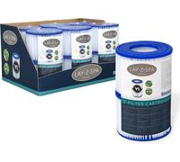 Bestway Filter Cartridge VI for Lay-Z-Spa, White and Blue, Pack of 6