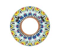 Bestway Flirty Fiesta Swim Tube, 42" Inflatable Ring with Handles, Beach and Pool Float Toy for Kids, Multi-coloured,One Size,36294