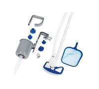 Bestway Flowclear Deluxe Pool Maintenance Kit 58237 - Skimmer, Vacuum & Net, 2.79m Pole, 7.5m Hose, 6 Adapters for Above-Ground Pools