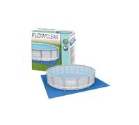 Bestway Flowclear Pool Floor Protector Square Ground Sheet 488x488 cm, Blue in Grey | Size: 488x488 cm Bestway Grey 488x488 cm