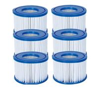 Bestway Flowclear Size VI Filter Cartridge for Lay-Z-Spa - Miami, Vegas, Palm Springs, Paris, Monaco - 3 x Twin Pack