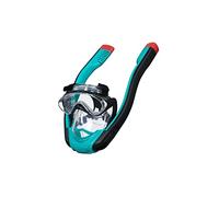 Bestway Full Face Snorkel Mask | Full Dry Diving Mask Set for Adults with Flowtech Technology, Dry Top, Black / Teal