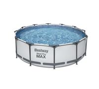 Bestway Grey 12'X39.5" Steel Pro Frame Pool Set