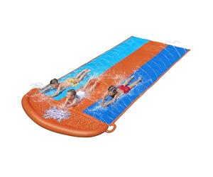 Bestway H20GO Triple Lane Slip and Slide, Inflatable Water Slide for Kids, Summer Garden Outdoor Toy with Built-in Sprinklers and Drench Pool