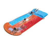 Bestway H2OGO Triple Water Slide, Tsunami Splash Ramp Triple Slide, Inflatable Water Slide with Built in Sprinklers