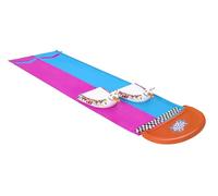 Bestway H2OGO! 2er-Wasserrutsche mit aufblasbaren Lama-Schwimmtieren 487 cm