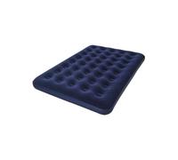 BESTWAY Horizon Double flocked inflatable mattress + Sidewinder electric pump + Bag - 2 places - Blue