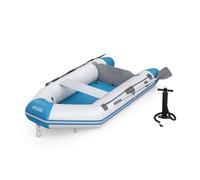 Bestway Hydro-Force Caspian Elite 2 Person Inflatable Boat, Blow Up Boat, Inflatable Tender with Oars and Hand Pump, Teal/Grey