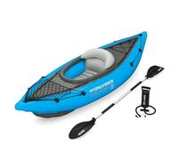 Bestway | Hydro-Force Cove Champion X1 Kayak| Inflatable Boat Set With Hand Pump, Paddles, Seats, Fins and Storage Bag | One Seater