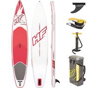 Bestway Hydro Force Fastblast Tech SUP Stand Up Paddleboard Set Red 12 ft 6 Inch Bestway Multicolor