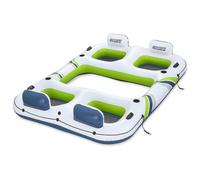 Bestway Hydro-Force Floating Island White and Blue and Green PVC, vidaXL