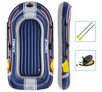 Bestway Hydro-Force Inflatable Boat Inflatable Kayak with Pump and Oars Blue