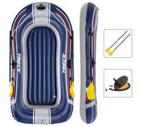 'Bestway Hydro-Force PVC Inflatable Boat, Blue, with Eeasy Setup, Quick Inflate/Deflate Valve and Comfortable 2 Person Seating