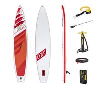 Bestway Hydro-force SUP, Fastblast Tech Set Stand Up Paddle Board with Hand Pump and Travel Bag, 12 ft 6