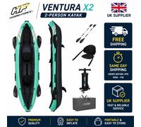 Bestway Hydro-Force Ventura X2 Inflatable Kayak 2 Person Paddles Pump 330cm
