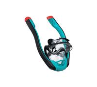 Hydro-Pro SeaClear Flowtech Full-Face Snorkelling Mask, Unisex Underwater Face Mask, Blue, S/M