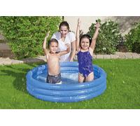 BESTWAY Inflatable 3 ring Paddling Pool BLUE/ 122 x 25cm Splash Play KIDS Garden