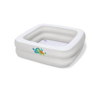 Bestway Inflatable Baby Bath Tub, Portable and Lightweight for Home and Travel, Inflatable Soft Floor, White